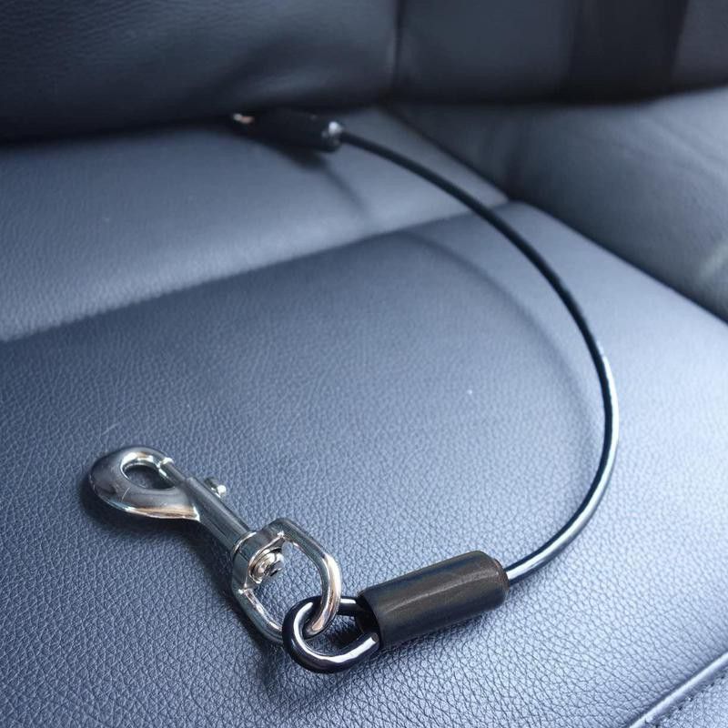 Wire dog car seat belt