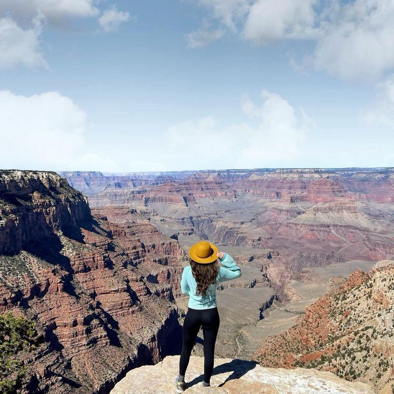 Woman looking out over Grand Canyon National Park