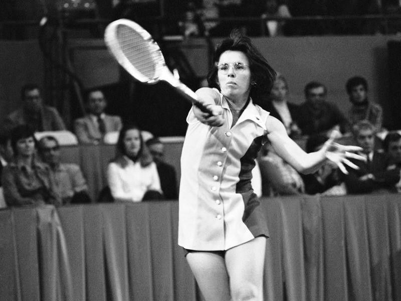 Women's tennis player Billie Jean King