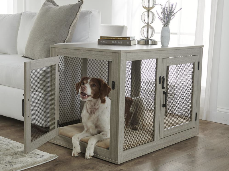Wooden dog crate
