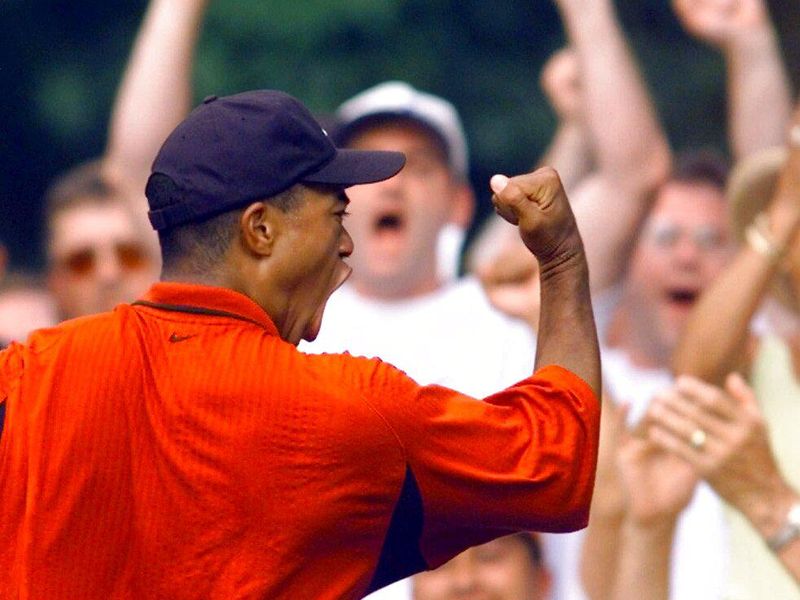 Woods at 1999 PGA tournament