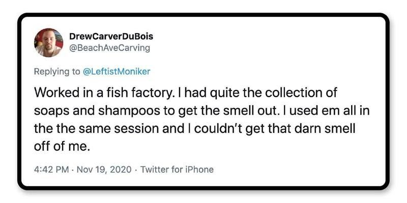 Working in a fish factory