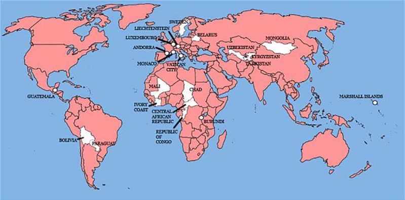World Map of Countries Britain Has Invaded
