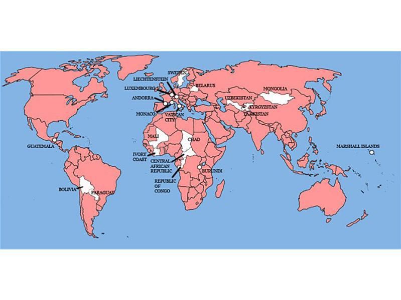 World Map of Countries Britain Has Invaded