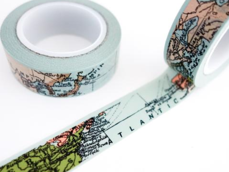 World Map Washi Tape