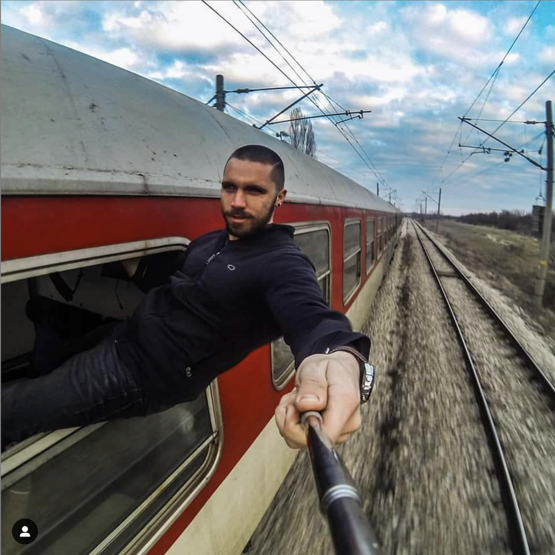 Wreckless train Selfie