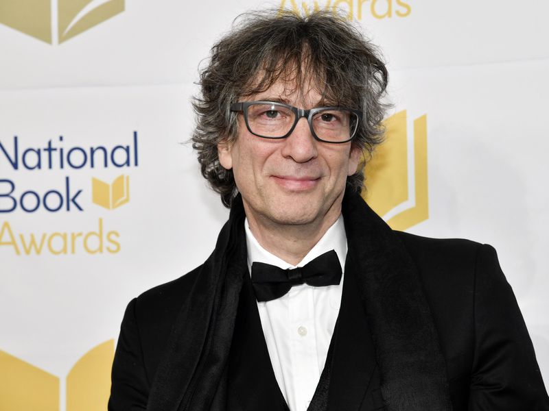 Writer Neil Gaiman at the National Book Awards in 2022