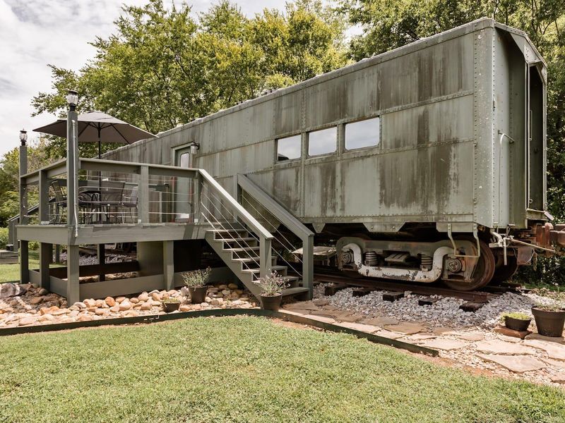 WWII train car on Airbnb