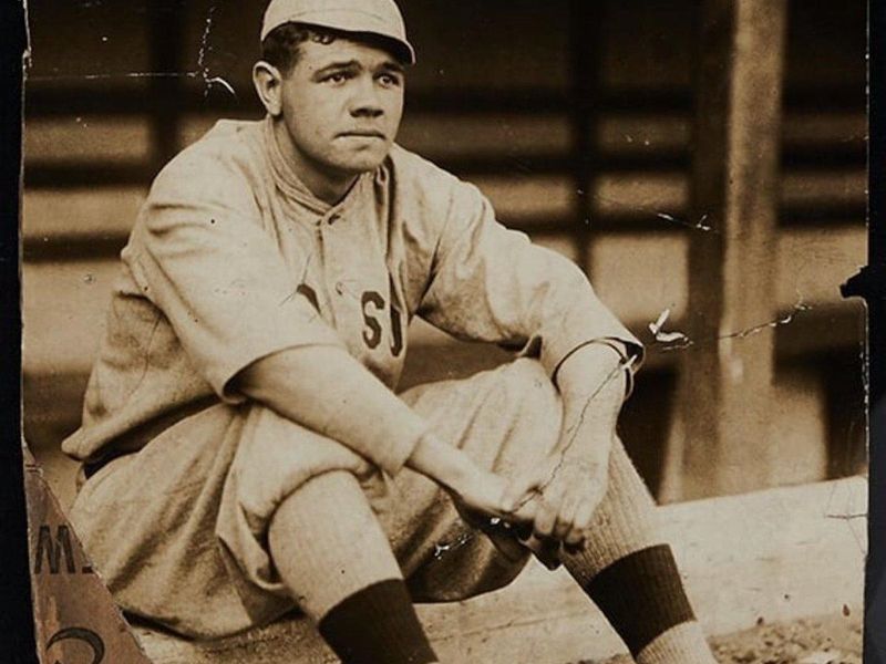 Young Babe Ruth with the Boston Red Sox
