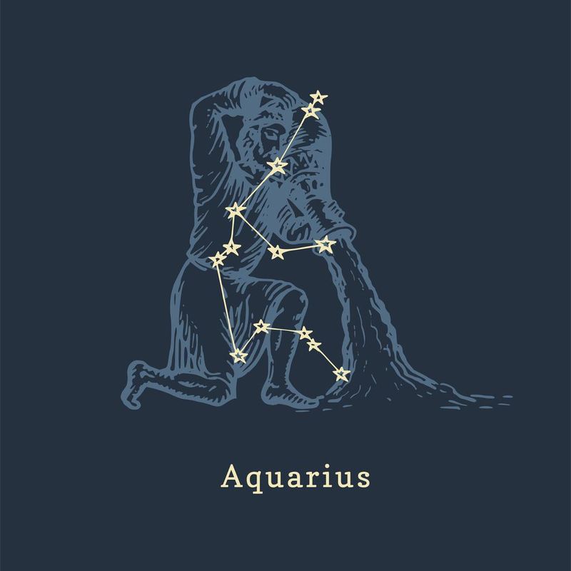 Zodiac constellation of Aquarius