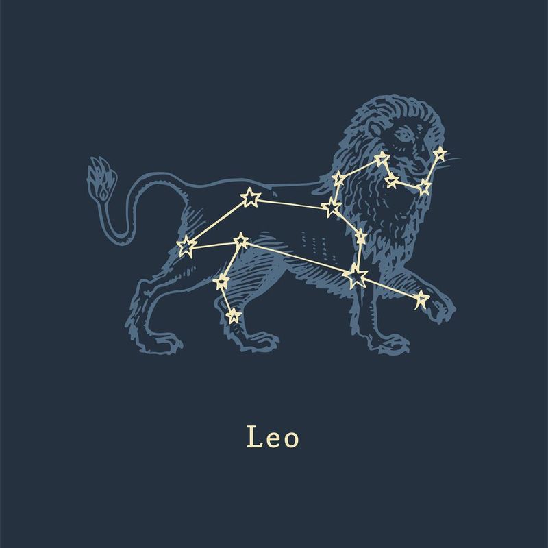 Zodiac constellation of Leo