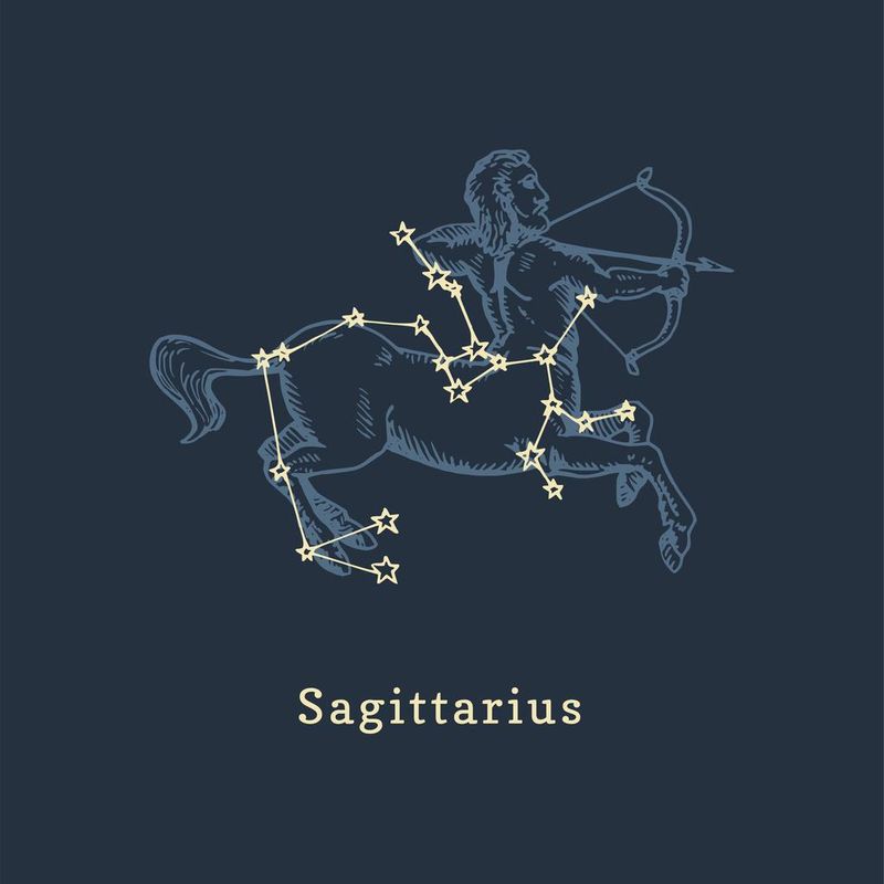 Zodiac constellation of Sagittarius