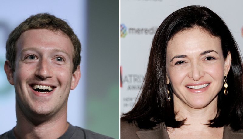 Zuckerberg and Sandberg