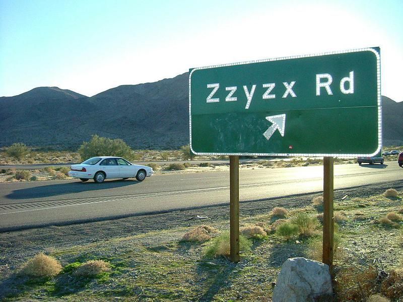 Zzyzx, California